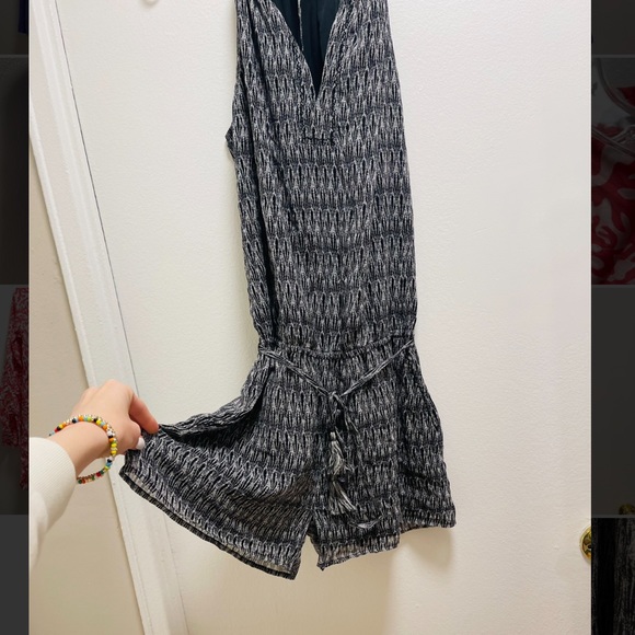 Joie Black & White Print Tank Romper - Picture 2 of 5